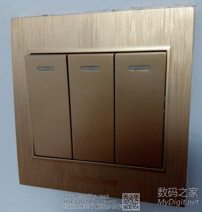 Re:我追求黑暗中的那点点蓝光,但却是山重水复疑无路,柳暗花明又一村。指示L灯ED .. 86开关面板指示灯LED化改造,但却是山重水复疑无路,柳暗花明又