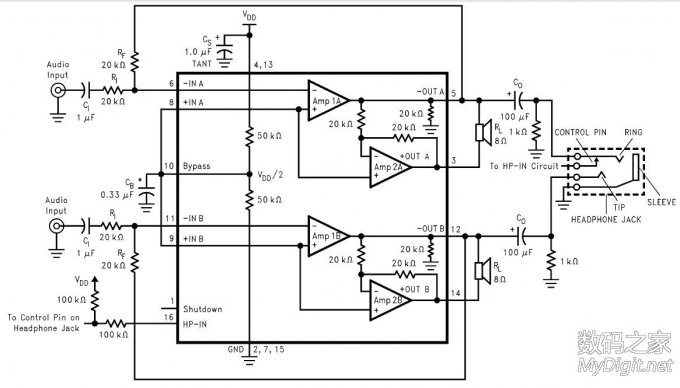 【更新电路原理图】自制内置锂电的小功放-LM4863D. 【更新电路原理图】自制内置锂电的小功放-LM4863D.