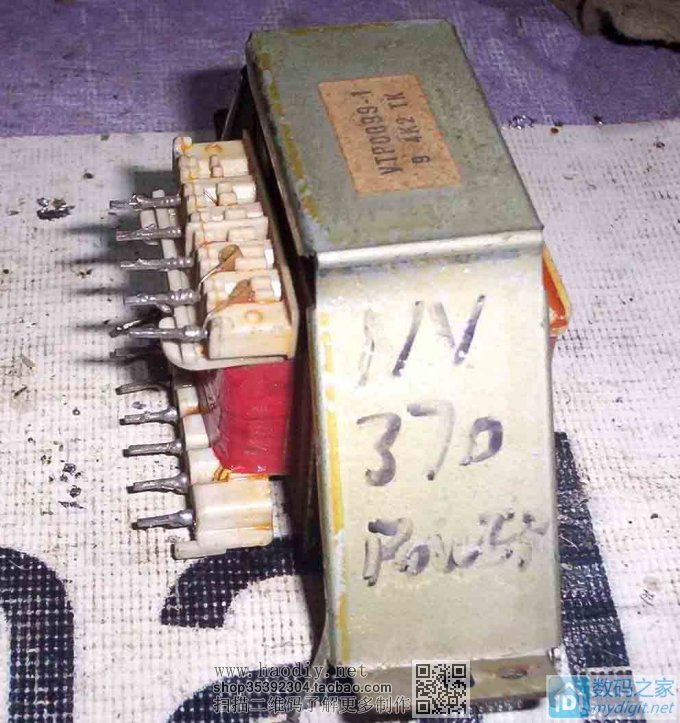 自制的一个30W左右的隔离变压器