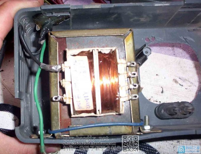 自制的一个30W左右的隔离变压器