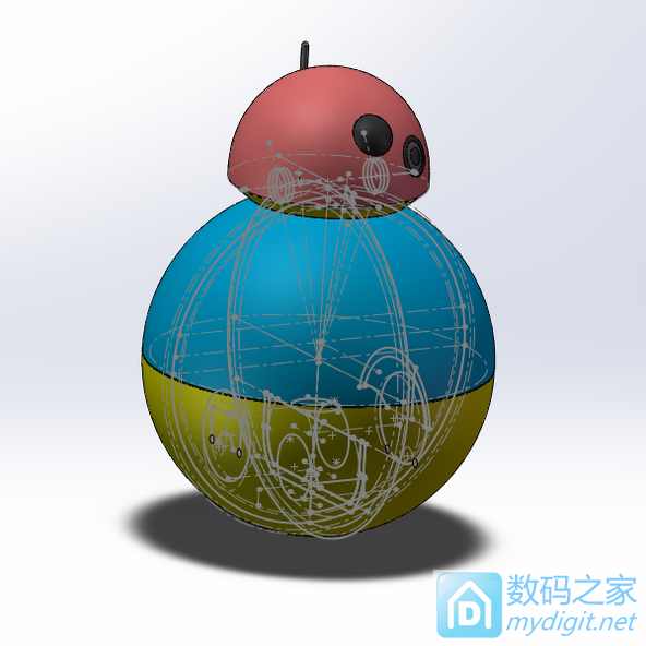 (基础拆解)2017年首发,DIY星战BB-8机器人 (基础拆解)2017年首发,DIY星战BB-8机器人