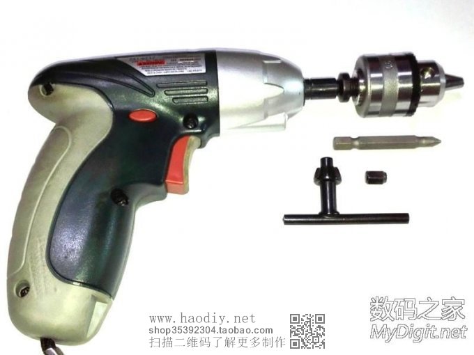 为小电批配个多用钻夹头~兼容4mm批头和麻花钻头了 为小电批配个多用钻夹头~兼容4mm批头和麻花钻头了