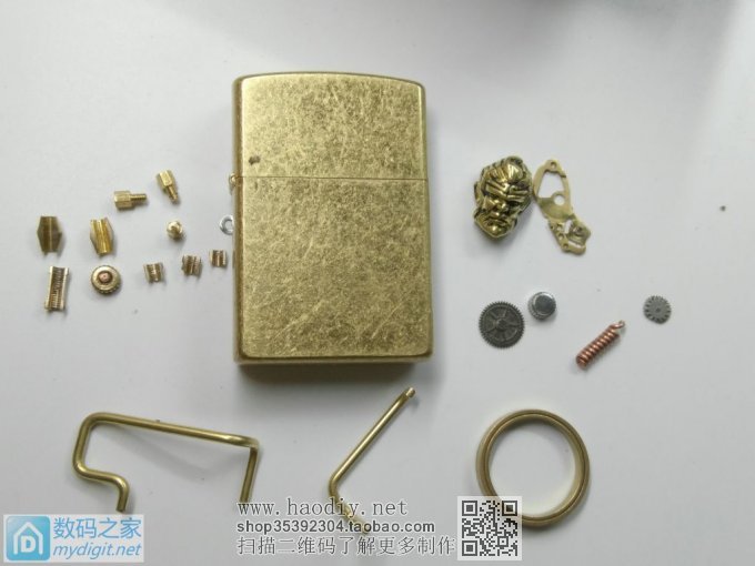 神秘礼物..抽烟男人的标配....diy一个创意型佐罗打火机!!