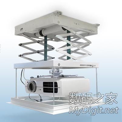 让客厅更整洁,自己设计制作的投影机电动吊架
