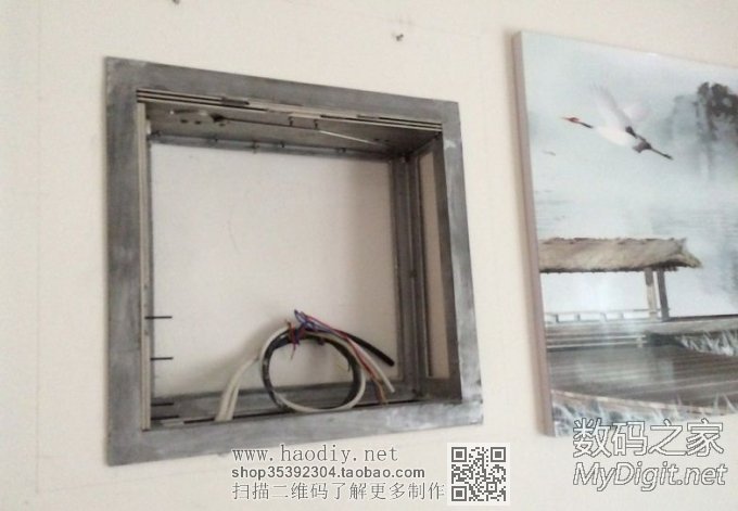 让客厅更整洁,自己设计制作的投影机电动吊架