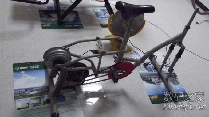 我做的健身车(带发电功能哦!) 我做的健身车(带发电功能哦!)