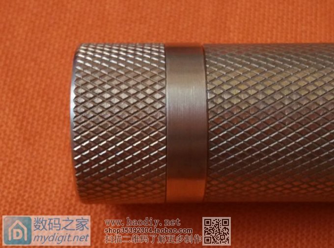 仿造数码之家魅色小直手电---土豪金滚花版(附完整过程图解)