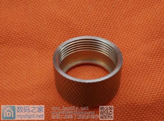 仿造数码之家魅色小直手电---土豪金滚花版(附完整过程图解)