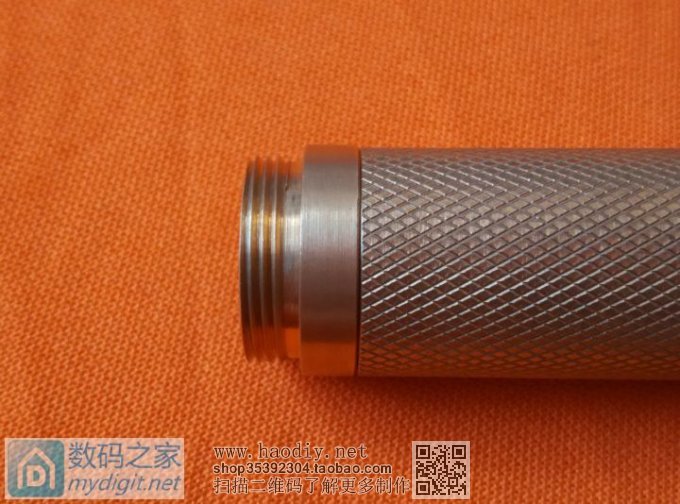 仿造数码之家魅色小直手电---土豪金滚花版(附完整过程图解)