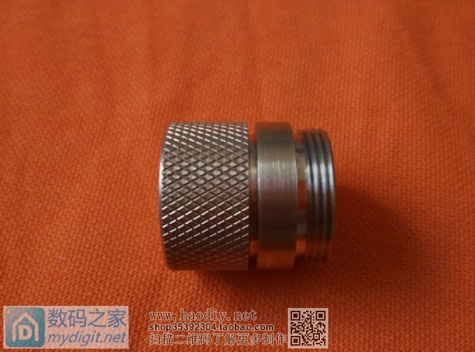 仿造数码之家魅色小直手电---土豪金滚花版(附完整过程图解)