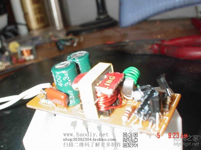 也用废节能灯做电源 也用废节能灯做电源