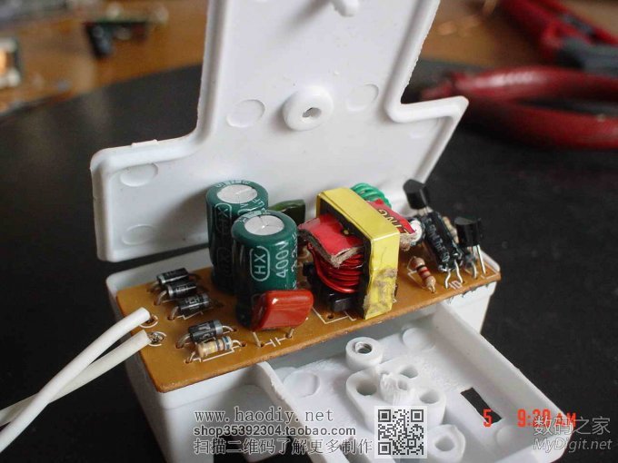 也用废节能灯做电源 也用废节能灯做电源