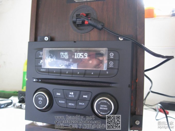 用菲亚特 菲翔CD车机,做了个音箱。