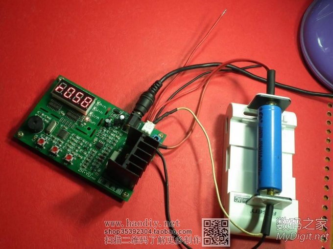 DIY四线电池容量测试架,用四线夹具测内阻