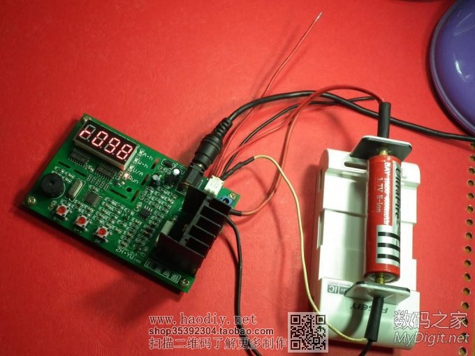 DIY四线电池容量测试架,用四线夹具测内阻