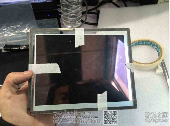 泰克数字示波器内置彩色CRT更换液晶屏图解(Tektronix TDS754C)