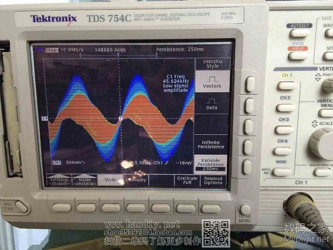 泰克数字示波器内置彩色CRT更换液晶屏图解(Tektronix TDS754C)