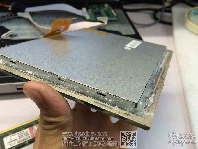 泰克数字示波器内置彩色CRT更换液晶屏图解(Tektronix TDS754C)