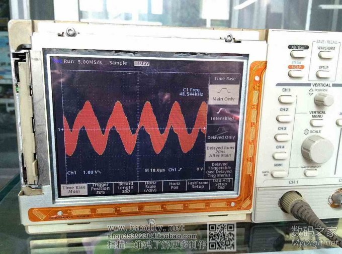 泰克数字示波器内置彩色CRT更换液晶屏图解(Tektronix TDS754C)