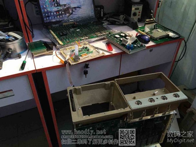 泰克数字示波器内置彩色CRT更换液晶屏图解(Tektronix TDS754C)