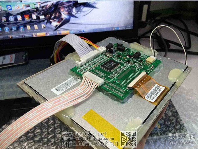 泰克数字示波器内置彩色CRT更换液晶屏图解(Tektronix TDS754C)