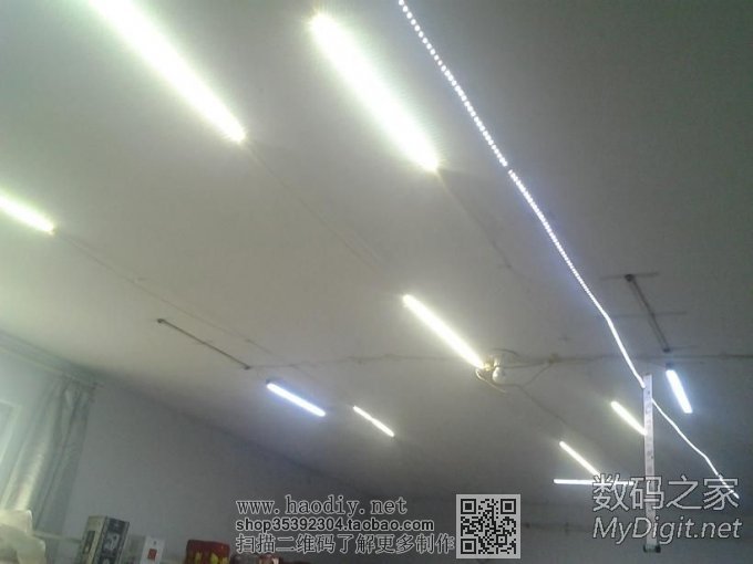 12vLED照明 我的太阳能发电系统(8块USA产的65w多晶硅太阳能板并联发电)