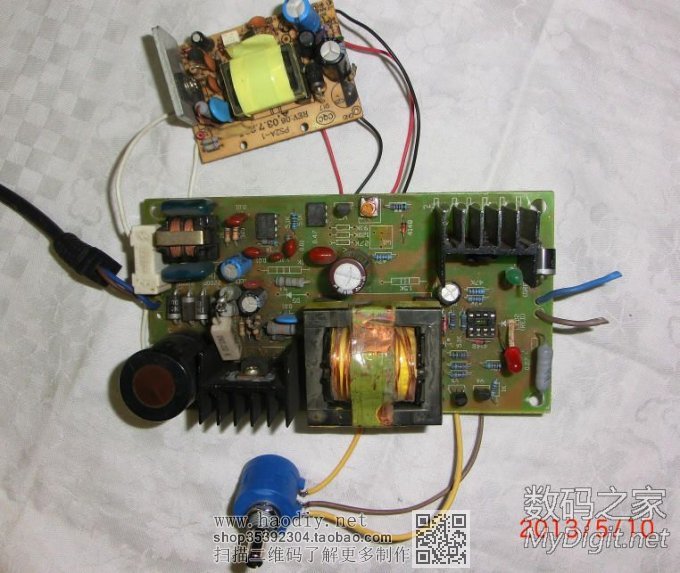 3842方案电动车充电器改2.5~48V可调电源尝试 3842方案电动车充电器改2.5~48V可调电源尝试