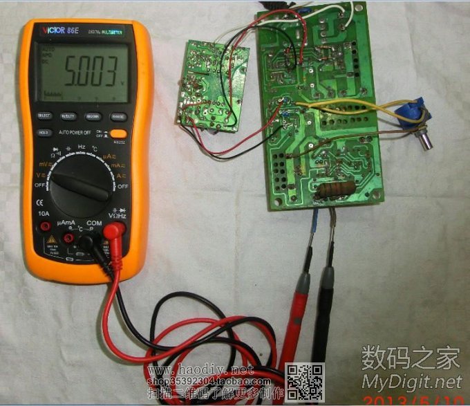 3842方案电动车充电器改2.5~48V可调电源尝试 3842方案电动车充电器改2.5~48V可调电源尝试