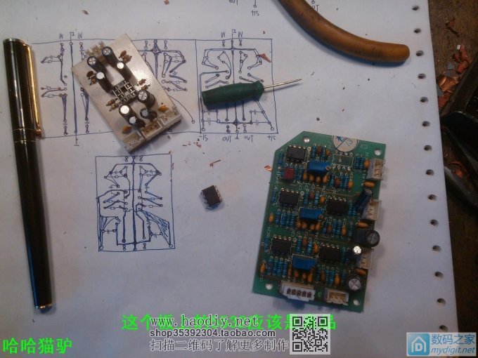 纯手工打造,NE5532  10倍线放