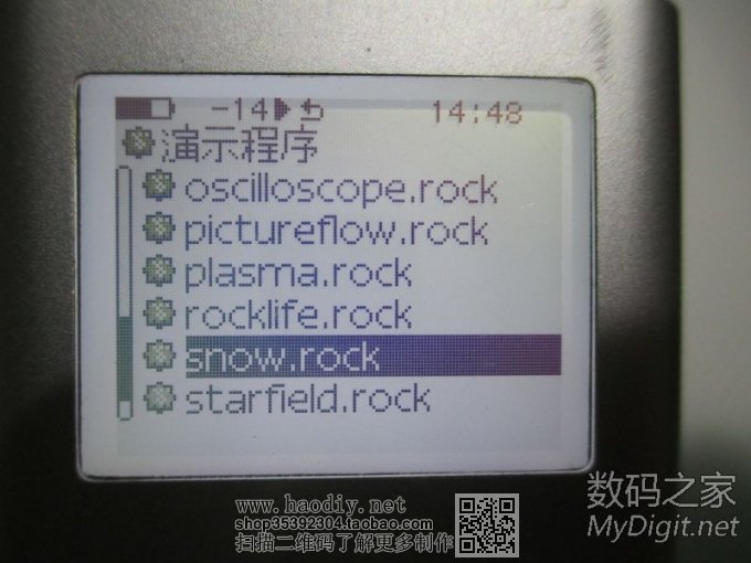 ipod mini2 改32G CF卡 改背光亮度 改1520毫安锂电容量,刷Rockb