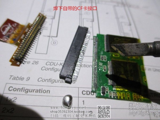 ipod mini2 改32G CF卡 改背光亮度 改1520毫安锂电容量,刷Rockb