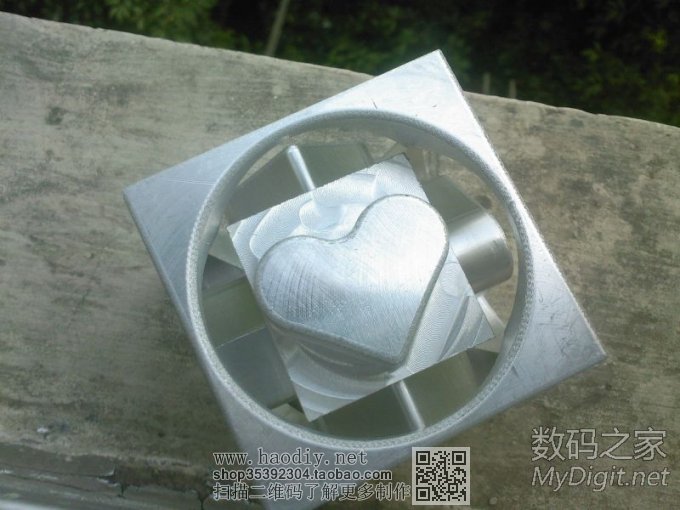 上个月花3个小时的数控车铣作品 上个月花3个小时的数控车铣作品