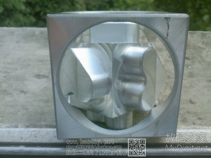 上个月花3个小时的数控车铣作品 上个月花3个小时的数控车铣作品