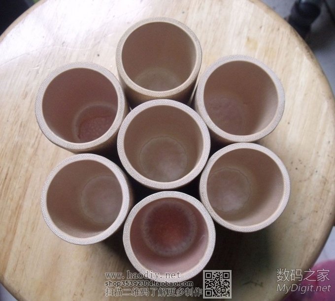 过年回家无聊,做了几个竹杯子 过年回家无聊,做了几个竹杯子