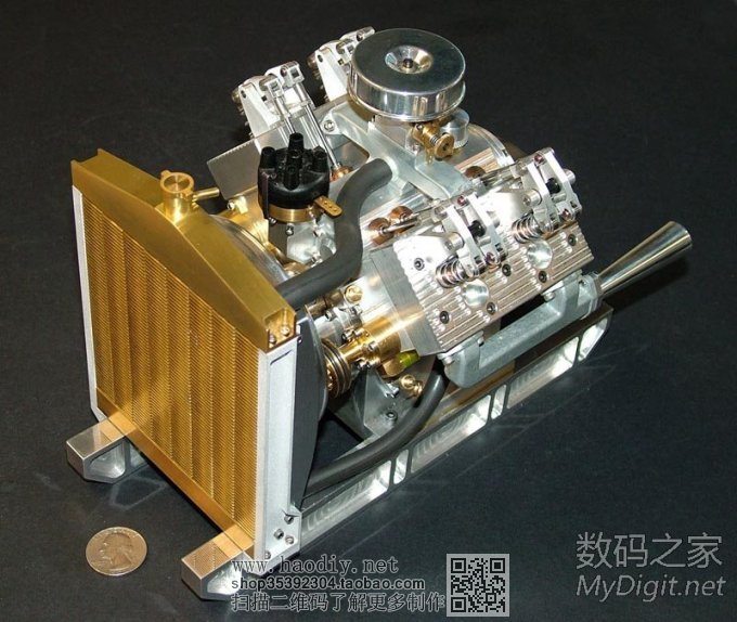 牛B    水冷V4汽油引擎制作过程         (转帖) 牛B    水冷V4汽油引擎制作过程&#
