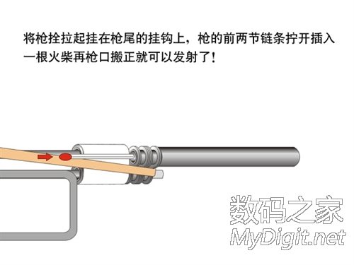 回忆童年~火柴枪(链条枪)制作剖面原理图 回忆童年~火柴枪(链条枪)制作剖面原理图