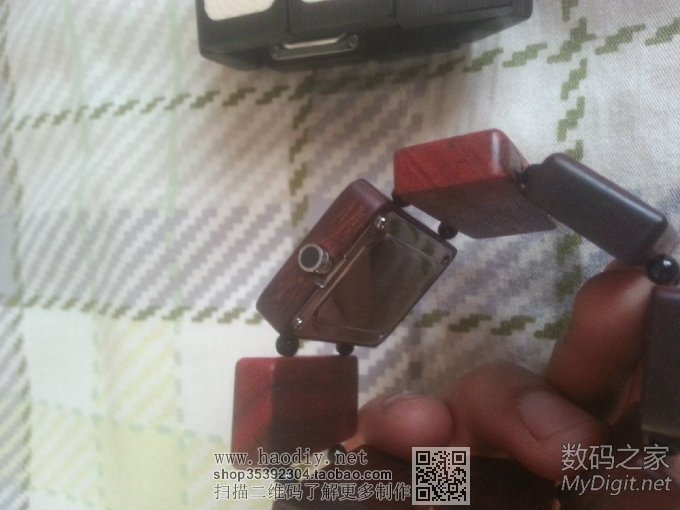 旧手表旧貌换新颜,自制NIXON红木手表