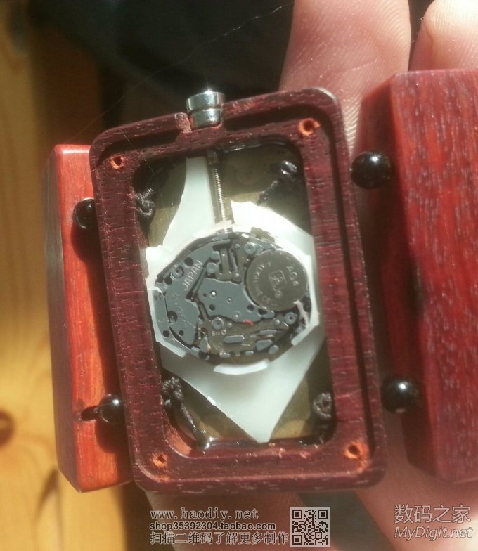 旧手表旧貌换新颜,自制NIXON红木手表