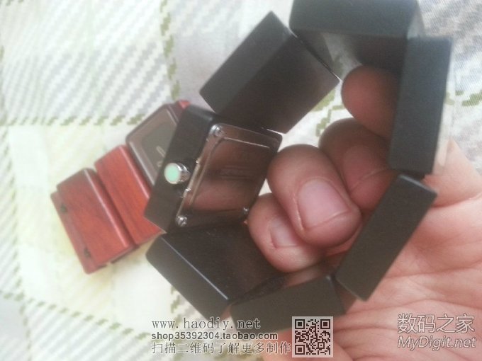 旧手表旧貌换新颜,自制NIXON红木手表