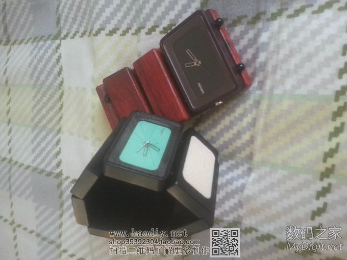 旧手表旧貌换新颜,自制NIXON红木手表