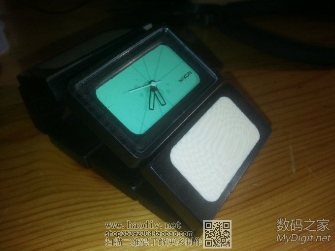 旧手表旧貌换新颜,自制NIXON红木手表