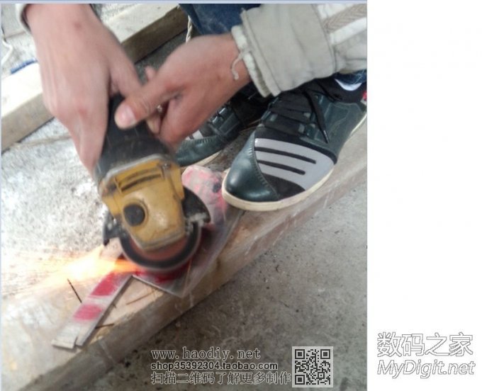 穷屌丝的杰作,用大理石切割片做了两把菜刀 穷屌丝的杰作,用大理石切割片做了两把菜刀