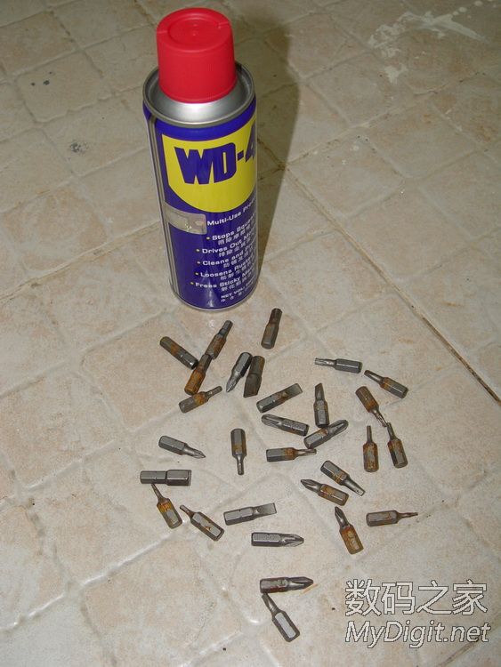 WD-40及洁厕灵除锈测试 WD-40及洁厕灵除锈测试