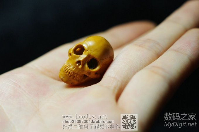 初试核雕--写实头骨 初试核雕--写实头骨