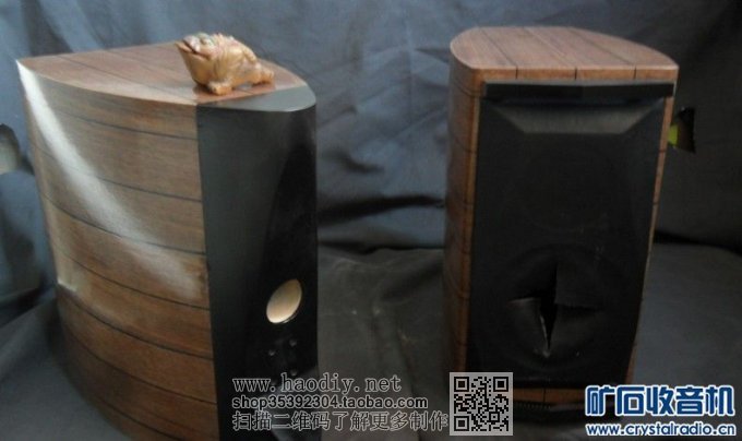 【参赛】高难度!仿世霸!圆弧型 腰鼓音箱,手工制作!