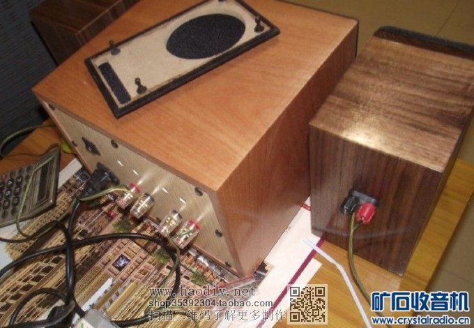【参赛】DIY车机 加 黑胡桃实木  优雅3寸 全频迷宫音箱 组合
