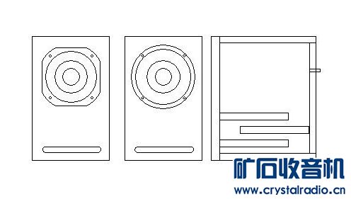 【参赛】DIY车机 加 黑胡桃实木  优雅3寸 全频迷宫音箱 组合