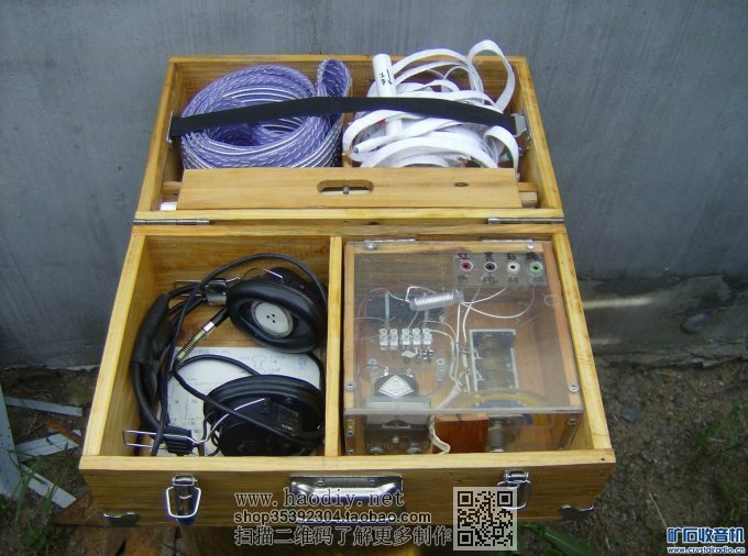 【参赛】便携式中短波大环场管检波矿石收音机