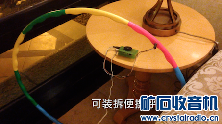 【参赛】便携可装拆呼啦圈矿石收音机