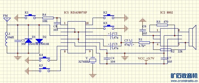 【参赛】自动选台电子音量FM收音机